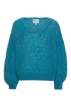 Milana LS Mohair Knit Aqua Blue
