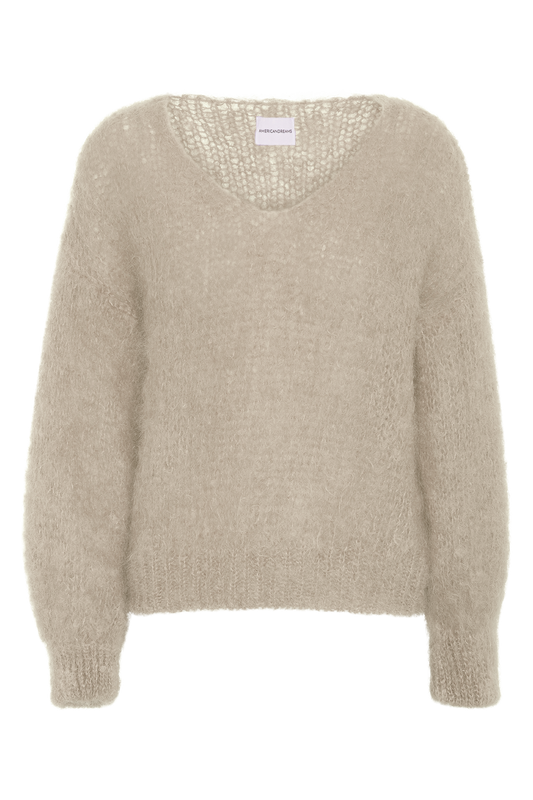 Milana LS Mohair Knit Beige