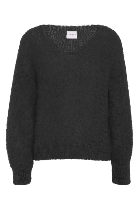 Milana LS Mohair Knit Black