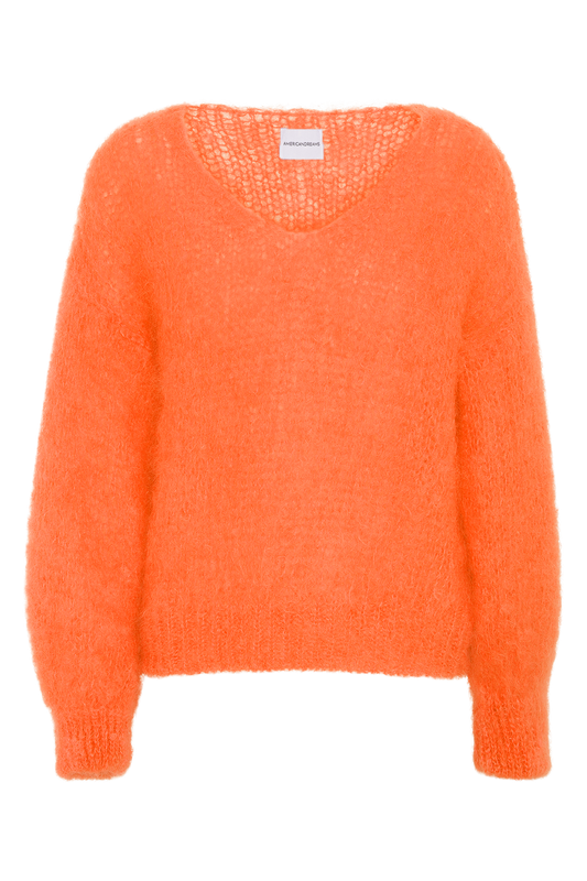 Milana LS Mohair Knit Burnt Orange