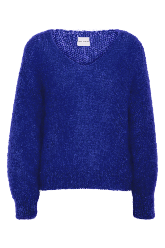 Milana LS Mohair Knit Electric Blue