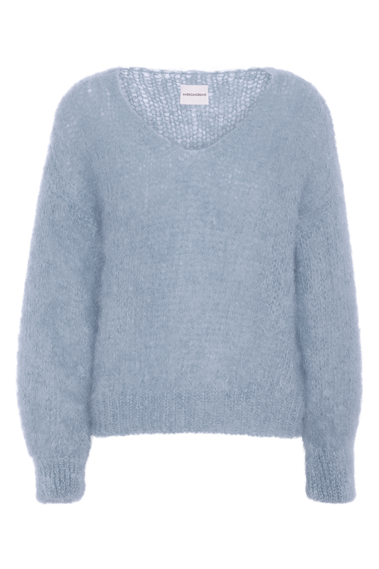 Milana LS Mohair Knit Light Blue