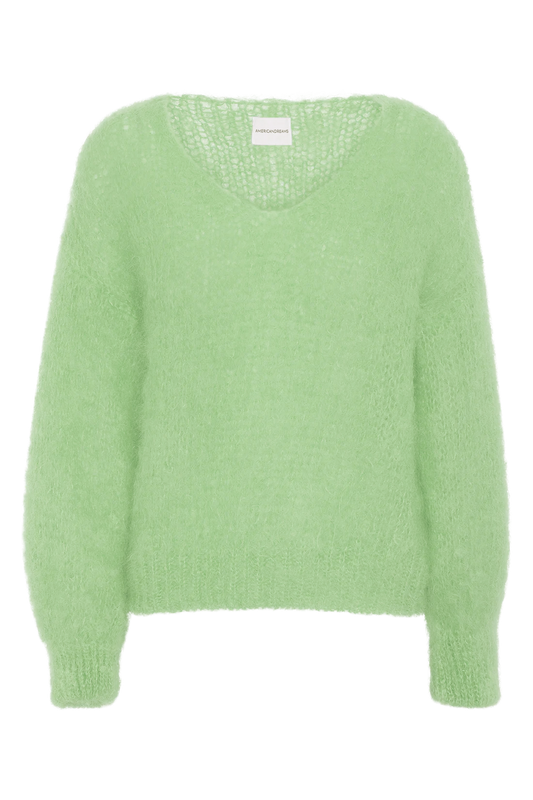 Milana LS Mohair Knit Light Green