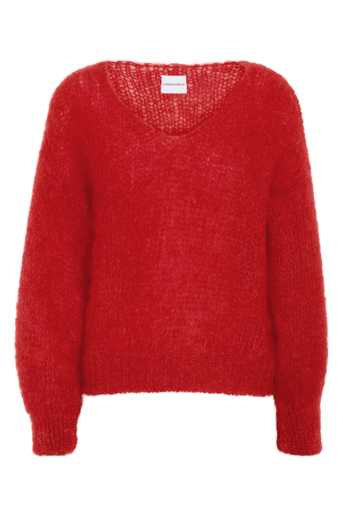 Milana LS Mohair Knit Lipstick Red