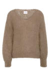 Milana LS Mohair Knit Medium Brown