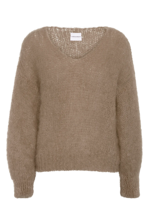 Milana LS Mohair Knit Medium Brown