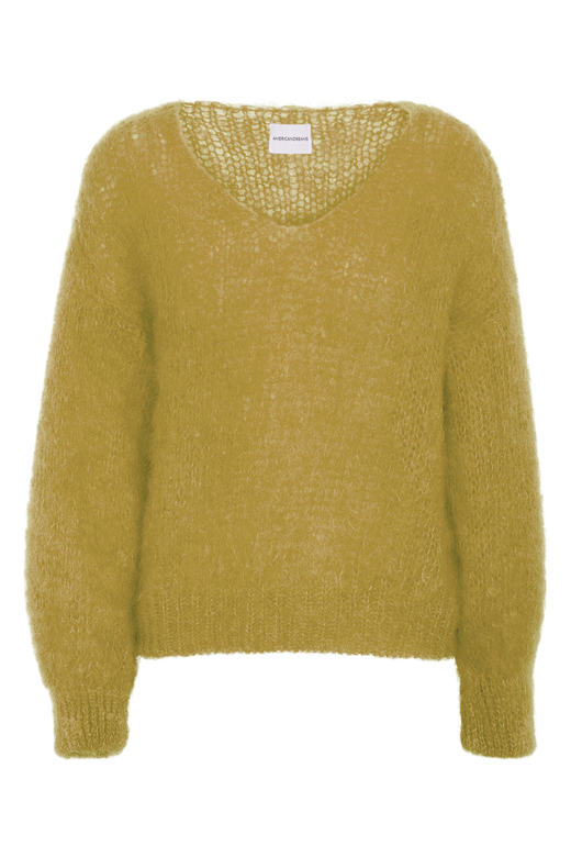 Milana LS Mohair Knit Mustard