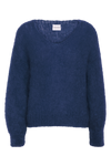 Milana LS Mohair Knit Navy Blue