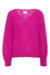 Milana LS Mohair Knit Neon Pink
