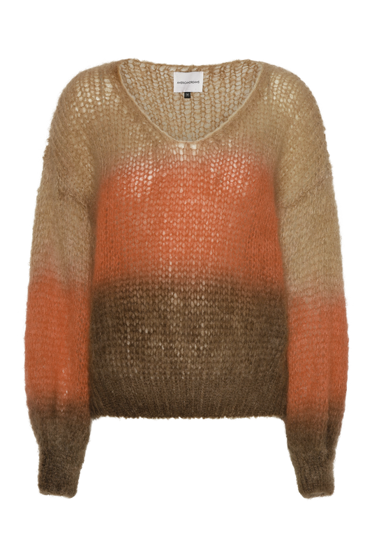 Milana LS Mohair Knit Ombre Orange