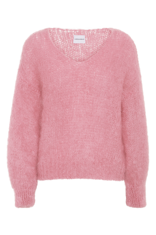 Milana LS Mohair Knit Soft Berry
