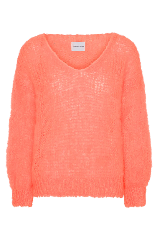 Milana LS Mohair Knit Salmon