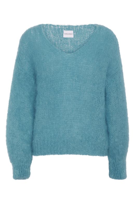 Milana LS Mohair Knit Turquoise