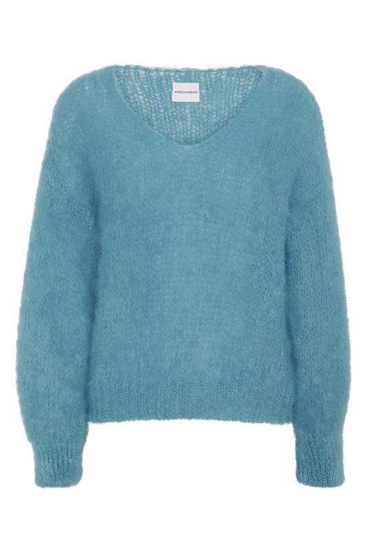 Milana LS Mohair Knit Turquoise