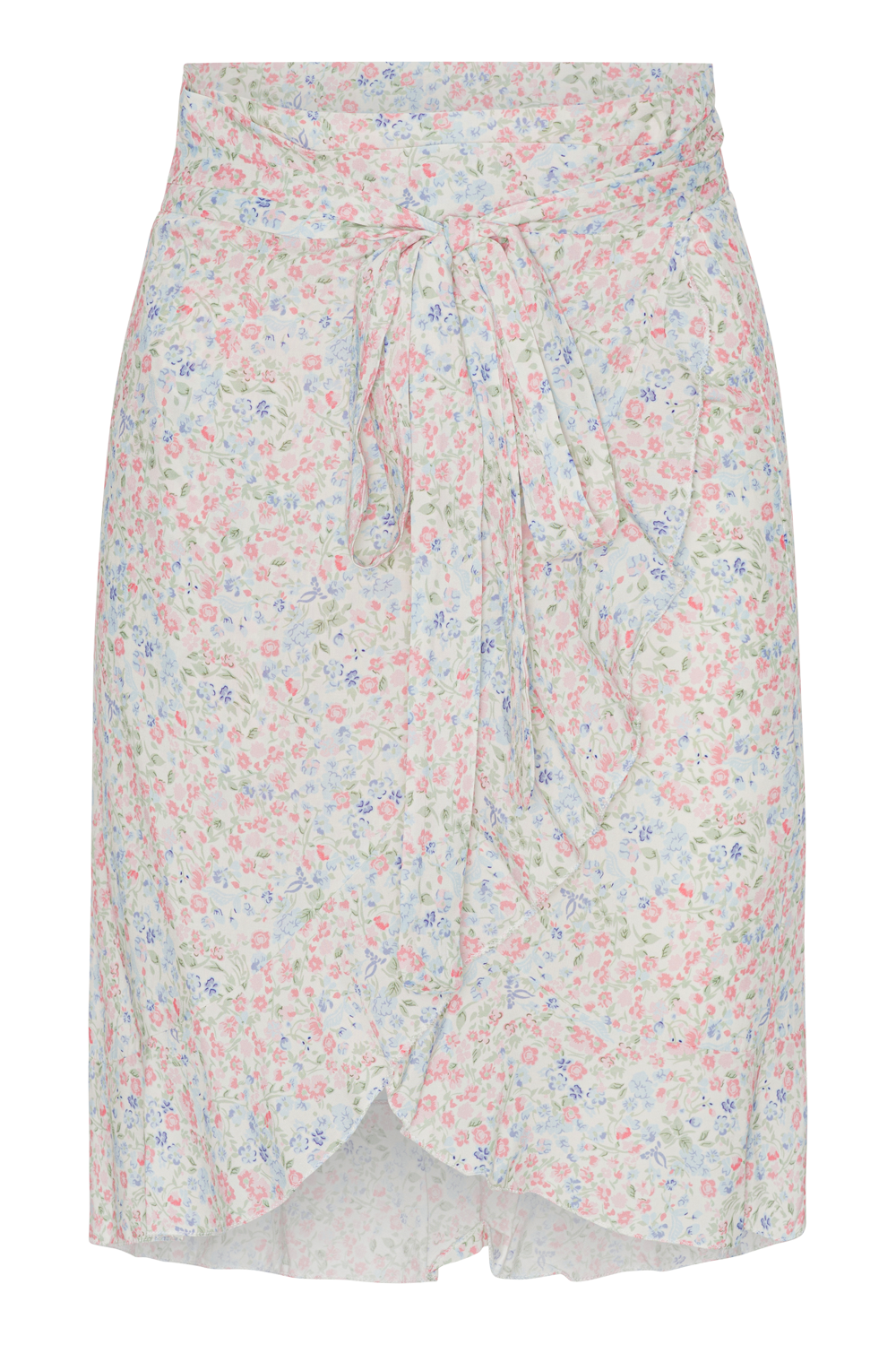 Milly Wrap Skirt Short Multi Flower
