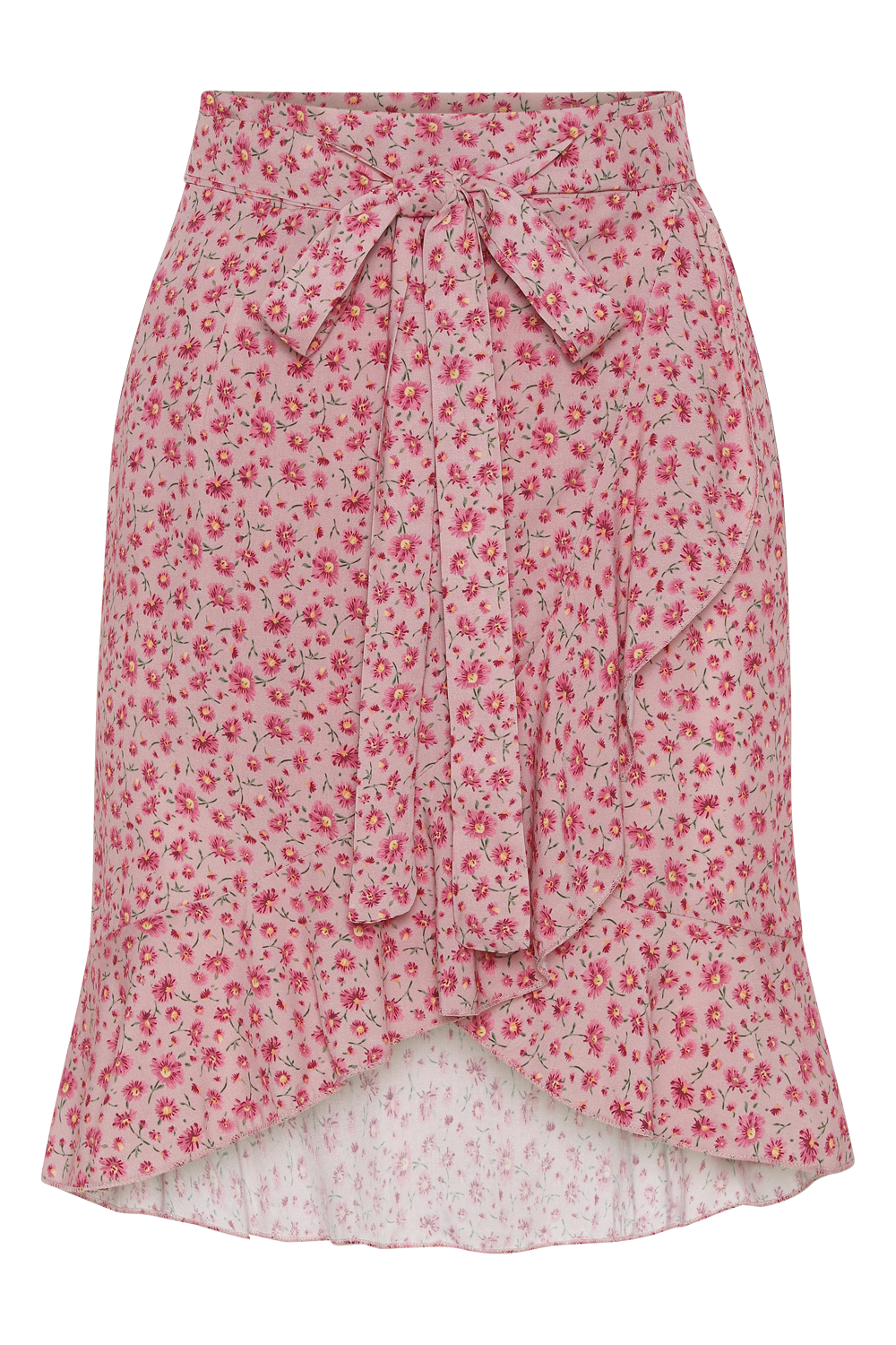 Milly Wrap Skirt Short Pink Flower