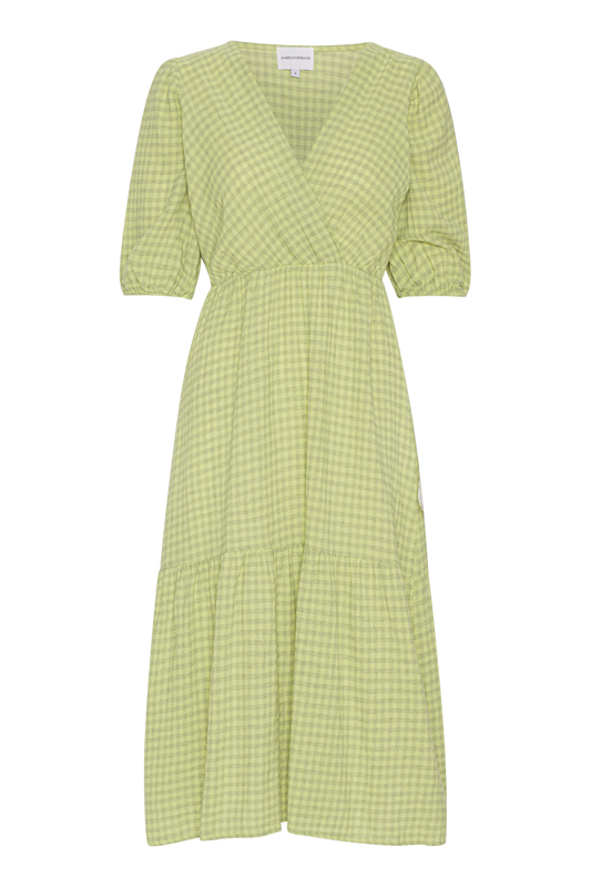 Nikita Half Sleeve Dress Green Check