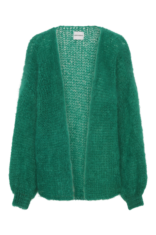 Olivia Mohair Cardigan Without Lurex Jade Green