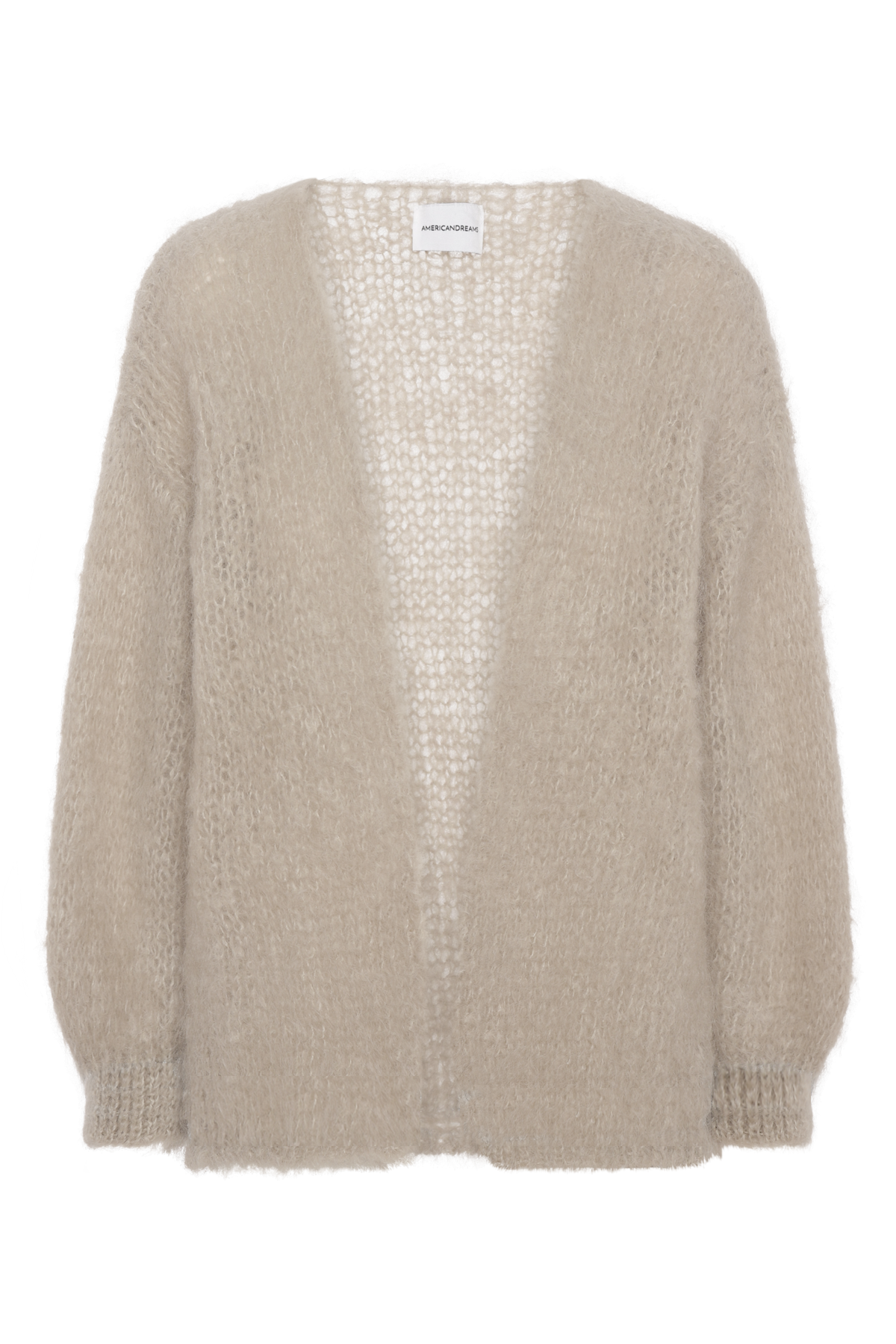 Olivia Mohair Cardigan Without Lurex Beige