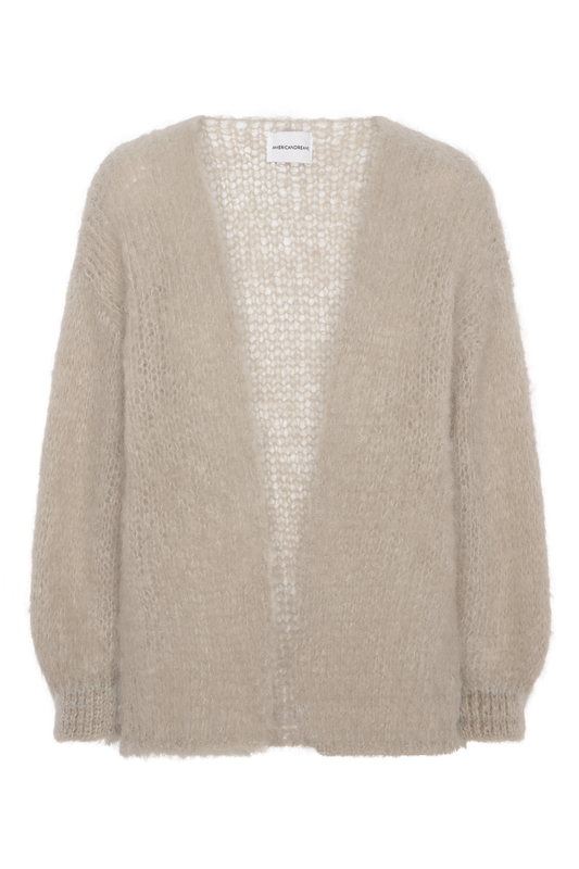 Olivia Mohair Cardigan Without Lurex Beige