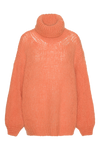 Pepper Roll Neck Alpaca Pullover Burnt Orange