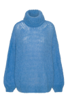 Pepper Roll Neck Alpaca Pullover Sky Blue