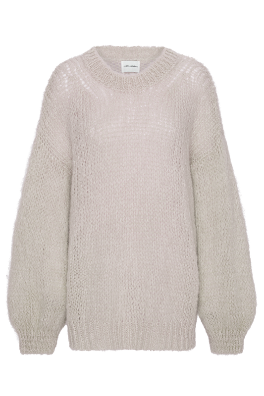 Pepper Round Neck Pullover Beige