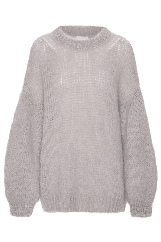 Pepper Round Neck Pullover Light Grey