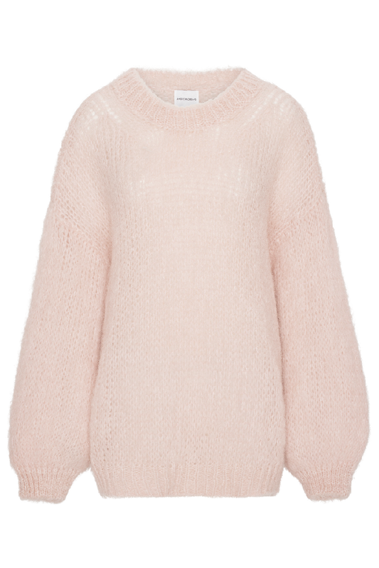 Pepper Round Neck Pullover Light Pink