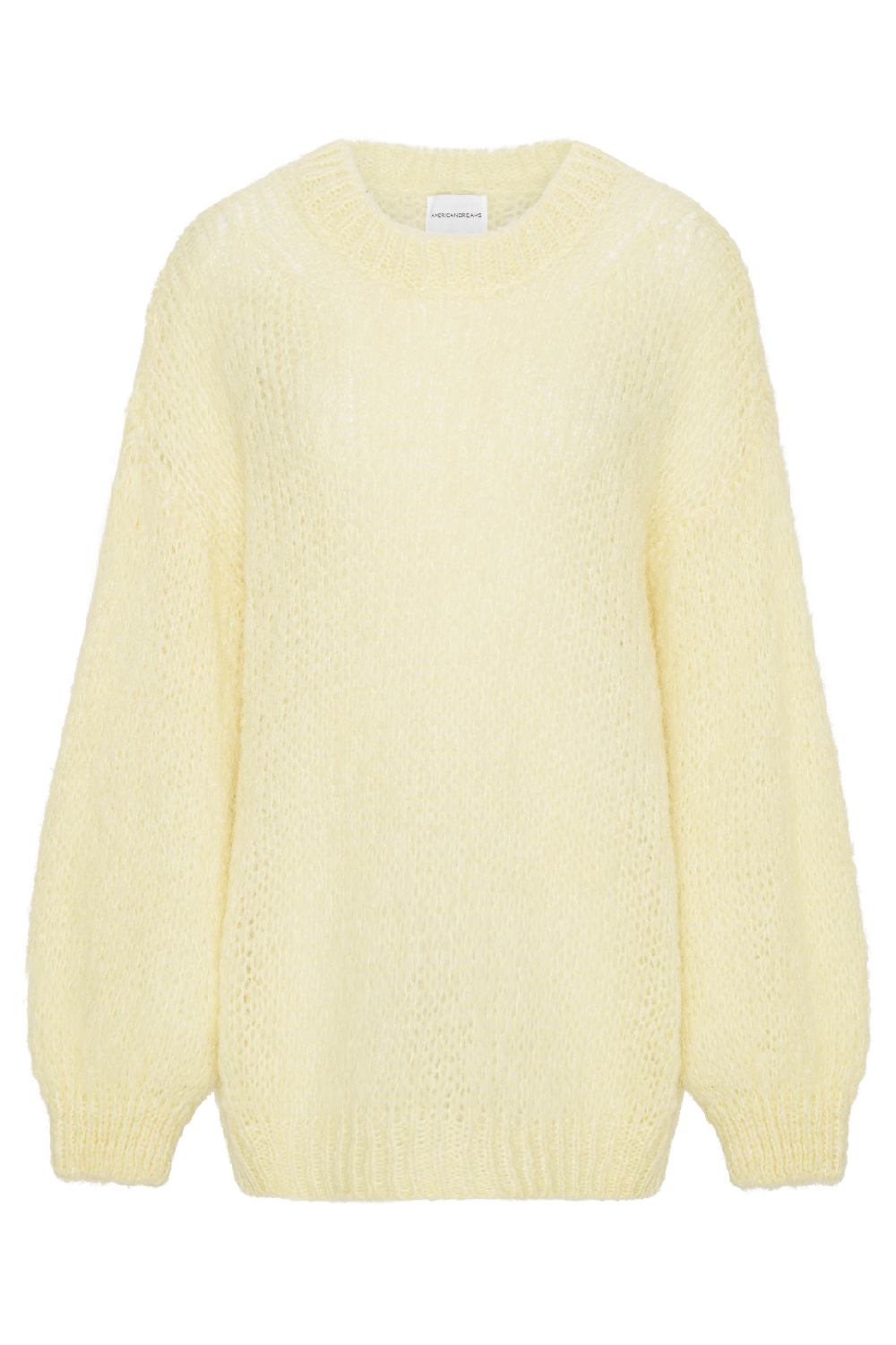 Pepper Round Neck Pullover Light Yellow