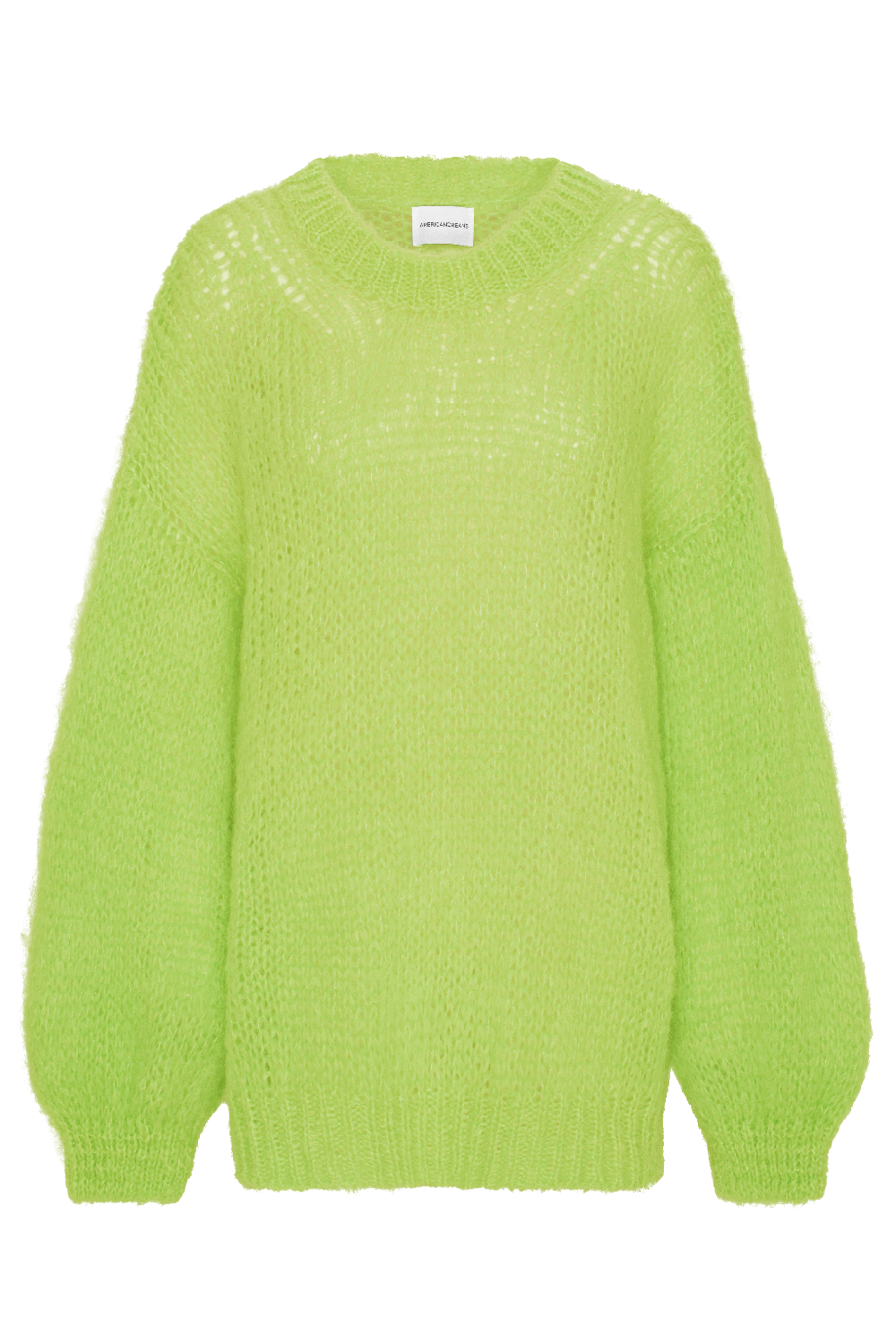 Pepper Round Neck Pullover Lime Green