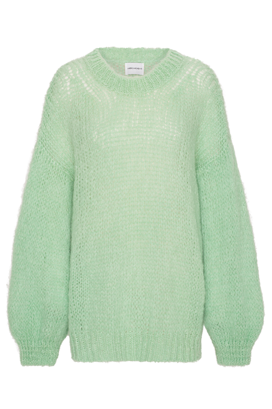 Pepper Round Neck Pullover Mint Green
