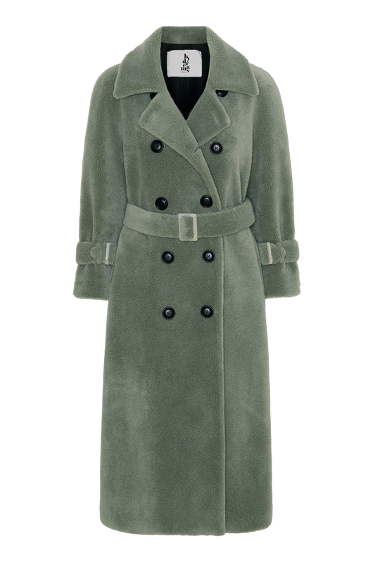 Raphaelle Coat Long Green