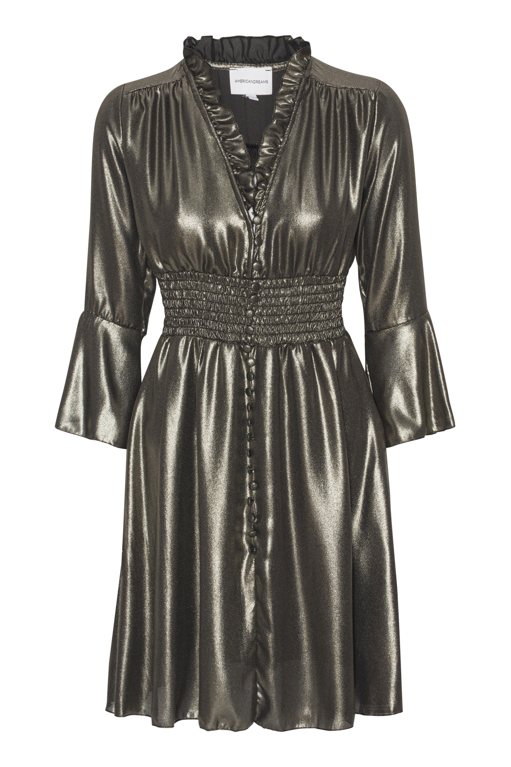 Sally Short Shimmer Dress Black