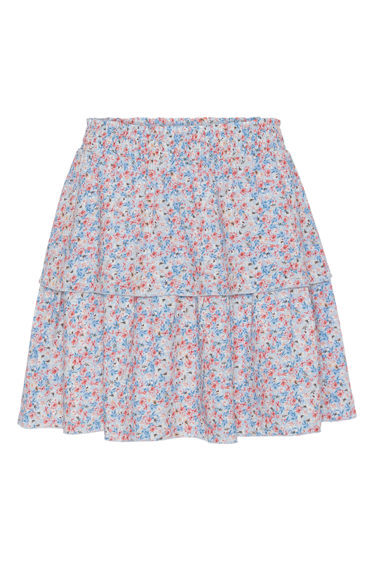 Sally Short Skirt Blue Multiflower