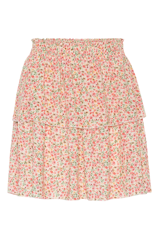 Sally Short Skirt Light Pink Multiflower