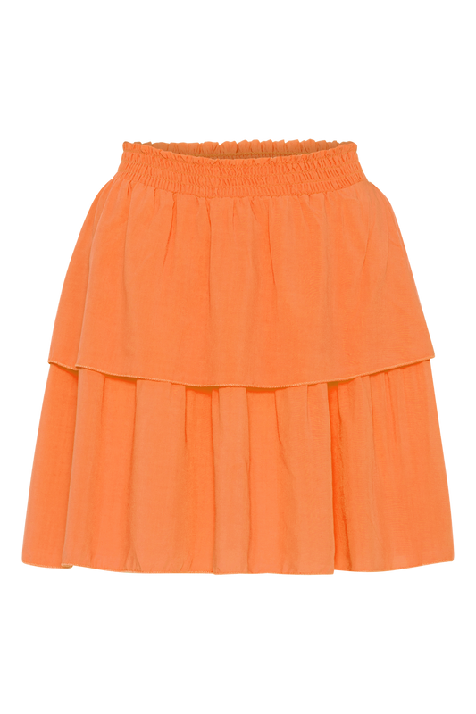 Sally Short Skirt Solid Orange
