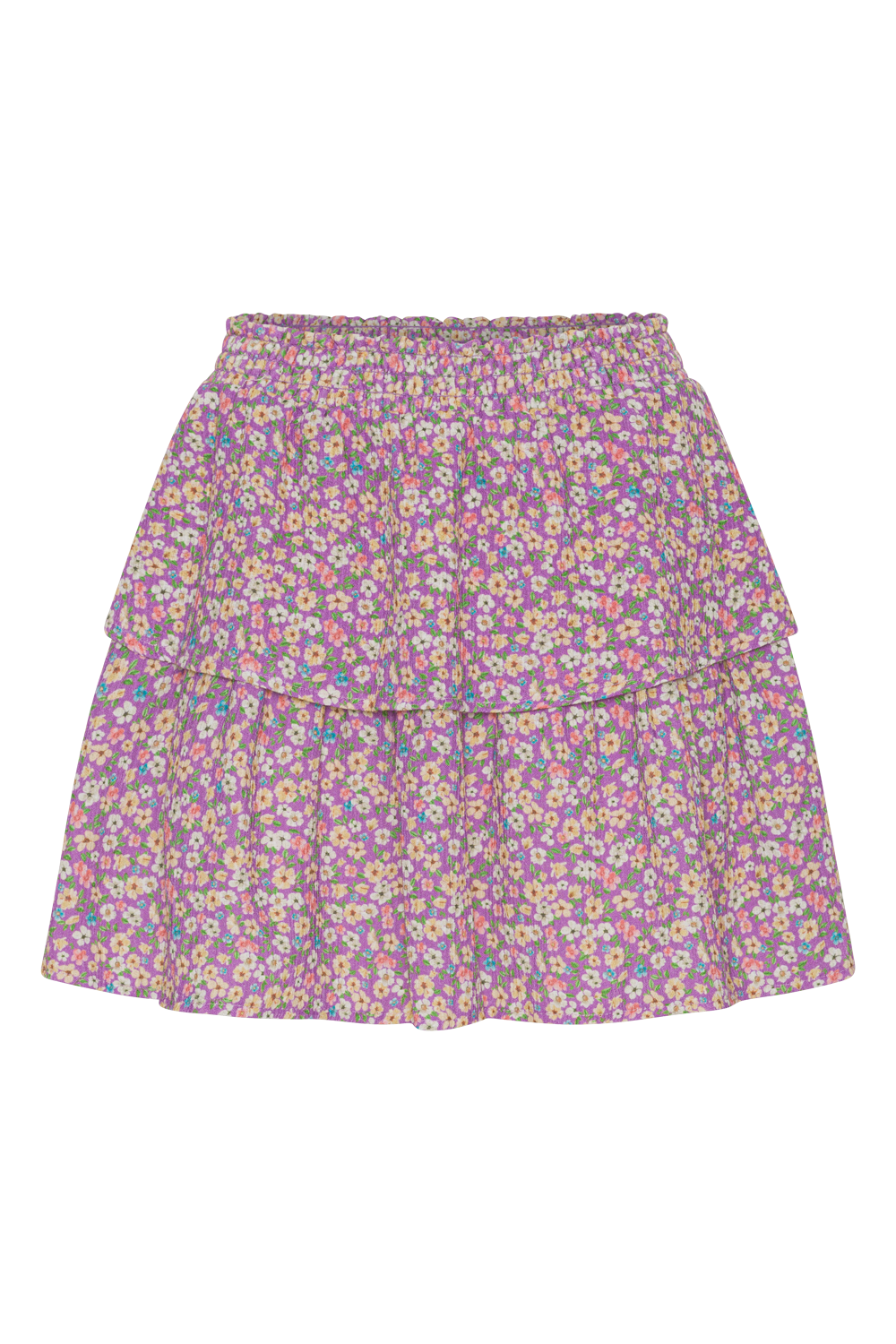 Sally Cotton Short Skirt Light Pink Multi Small Flower