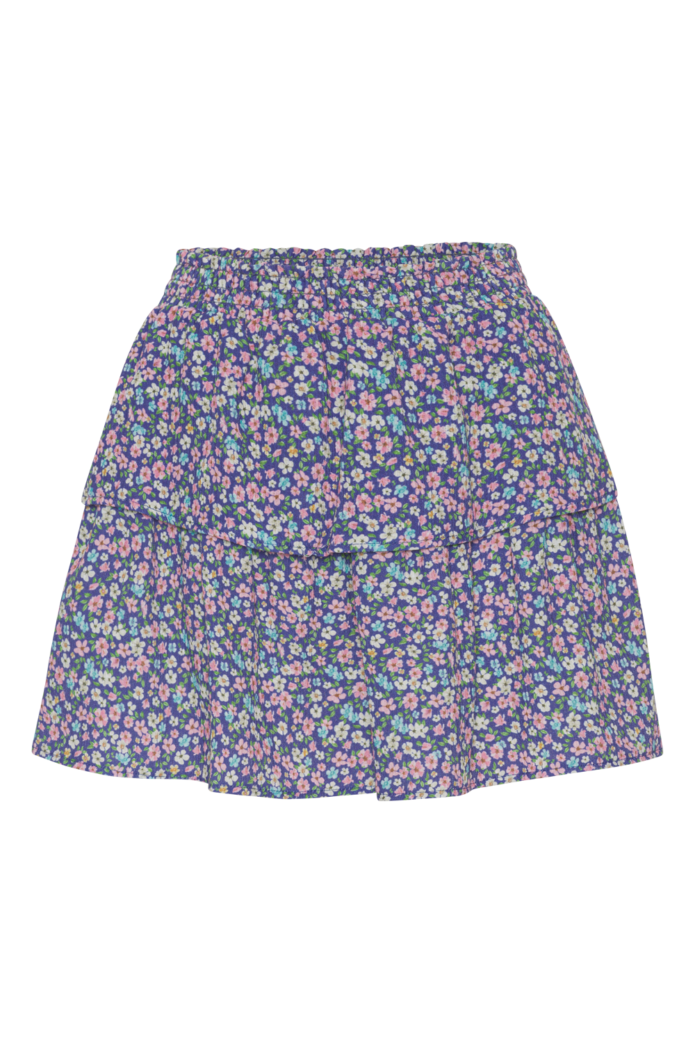 Sally Cotton Short Skirt Lilac Flower