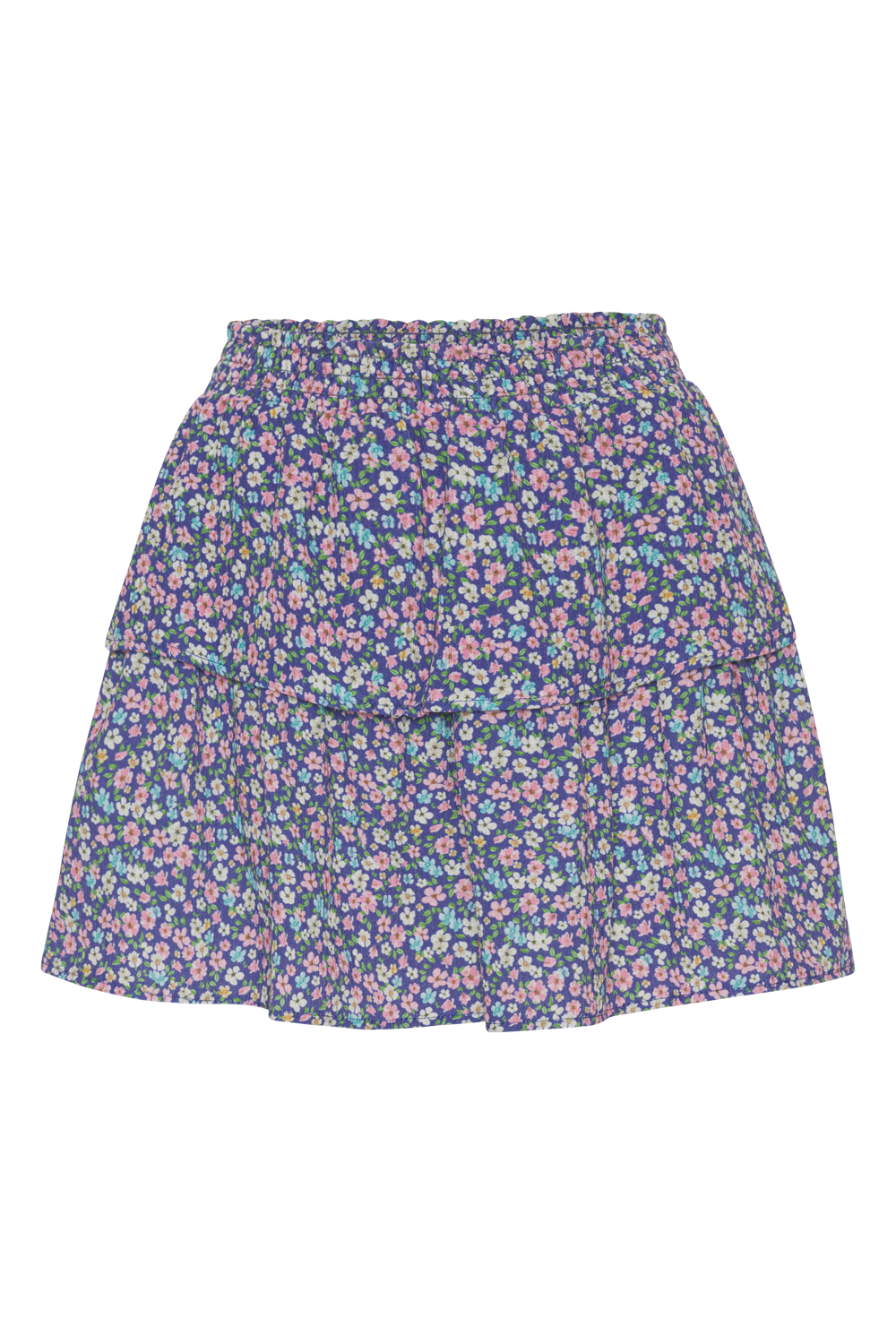 Sally Cotton Short Skirt Lilac Multi Small Flower