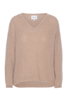 Silja V Neck Knit Medium Brown