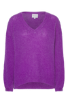 Silja V Neck Knit Deep Purple
