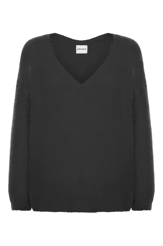 Silja V Neck Knit Black