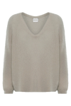 Silja V Neck Knit Beige