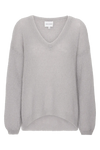 Silja V Neck Knit Light Grey