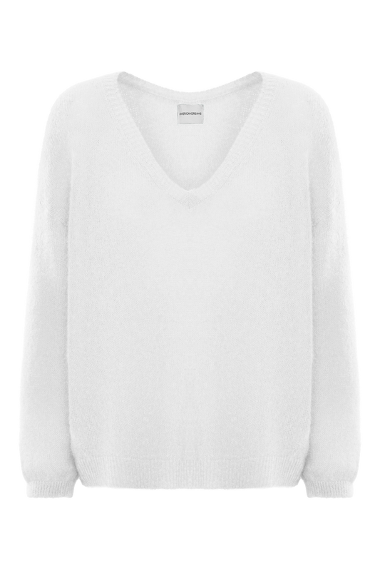 Silja V Neck Knit White