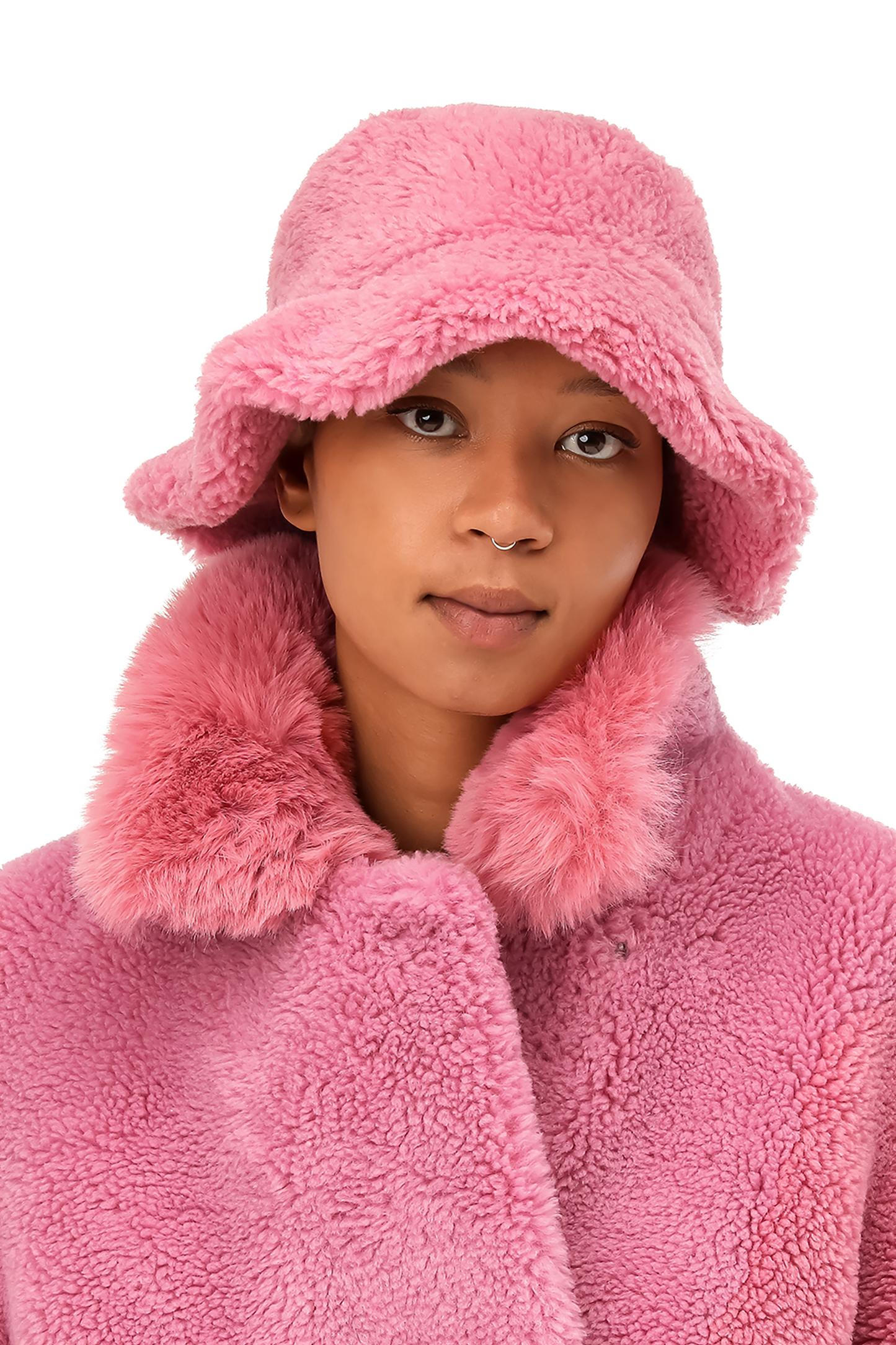 Maya Wool Bucket Hat Pink