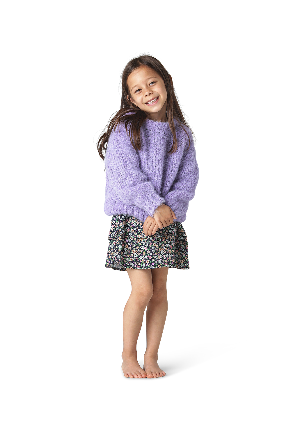 Leonnie Alpaca Pullover Kids Lilac - Sample