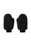 Ted Faux Fur Mittens Black