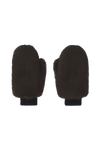 Ted Faux Fur Mittens Brown
